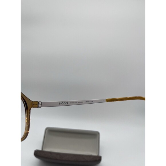 NEW MODO MODEL 7050 Glasses FRAMES EYEGLASSES Honey Titanium R1000 - Picture 4 of 5